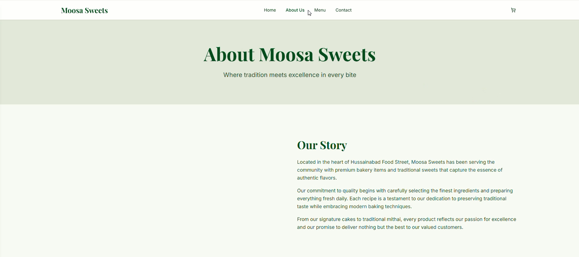 Moosa Sweets Bakery